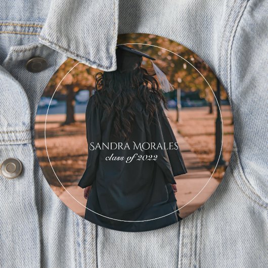 Uw Afstuderen Fotoklasse van Ronde Button 6,0 Cm (In situ)