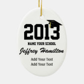 Uw Afstuderen maken - Zie Terug - SRF Keramisch Ornament (Achterkant)