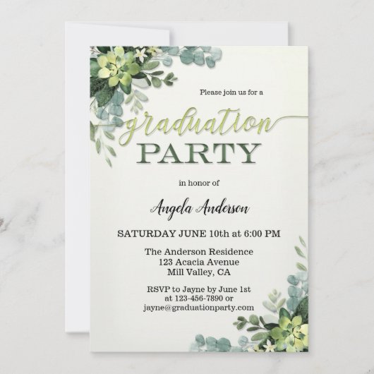 Uw Afstuderen van het Manuscript van Greenery van Kaart (Voorkant)