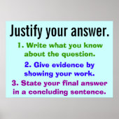 Uw antwoord uitvullen poster (Voorkant)