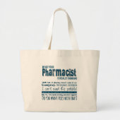 uw apotheker denkt echt na grote tote bag (Voorkant)