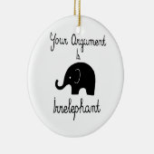 Uw argument is irrelevant keramisch ornament (Rechts)