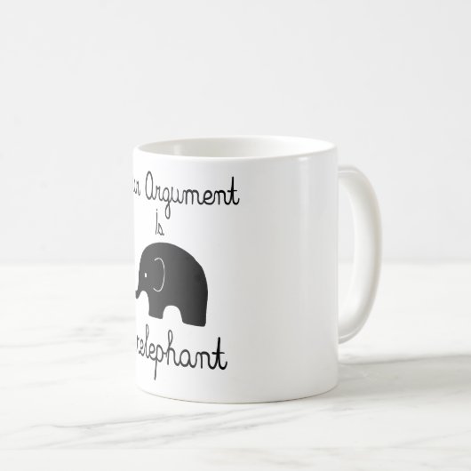 Uw argument is irrelevant koffiemok (Voorkant rechts)