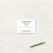 Uw arts zal u herinneren aan uw volgende afspraak post-it® notes (Op bureau)