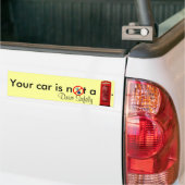 Uw auto is geen Bumpersticker van de Boek van de T (Op Truck)