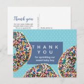 Uw Baby bedrukken Dank u wel Briefkaart (Voorkant / Achterkant)