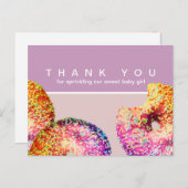 Uw Baby bedrukken Dank u wel Briefkaart (Voorkant / Achterkant)