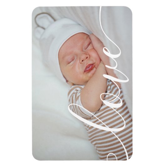Uw Baby fotoscript liefdesaankondiging Magneet (Verticaal)