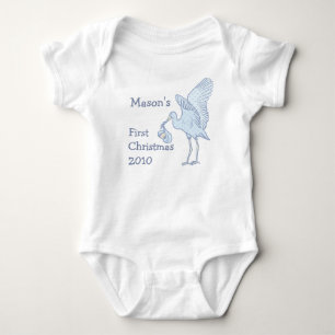 Uw Baby Naam 1e Kerst 2010 Baby T-shirt