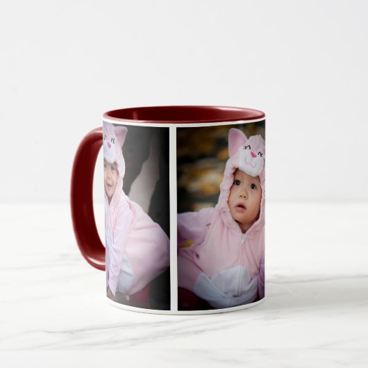 Uw baby op een mok (Voorkant links)