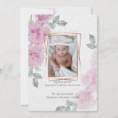 Uw Baby roze roze pony's rijstpapier Kaart (Voorkant)