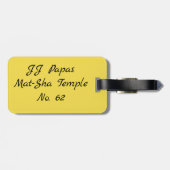 UW BAG-LABEL AANPASSEN BAGAGELABEL (Achterkant horizontaal)