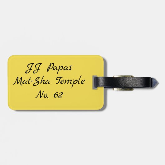 UW BAG-LABEL AANPASSEN BAGAGELABEL (Achterkant horizontaal)