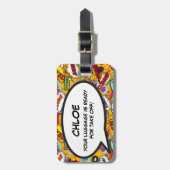 UW BAGAGE IS KLAAR OM UW BERICHT OP TE STIJGEN BAGAGELABEL (Voorkant verticaal)