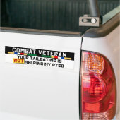 Uw bagatellisering helpt niet mijn Golfoorlog van  Bumpersticker (Op Truck)