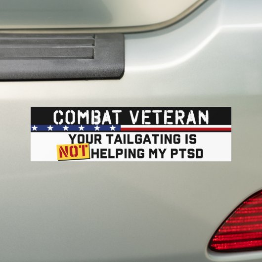 Uw bagatellisering helpt niet mijn Veteraan van de Bumpersticker (Op auto)