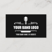 Uw band Logo - Kies uw achtergrondkleur Visitekaartje (Voorkant)