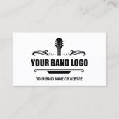 Uw band Logo - Kies uw achtergrondkleur Visitekaartje (Voorkant)