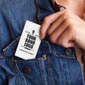 Uw band Logo - Kies uw lange achtergrondkleur Visitekaartje