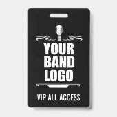 Uw band Logo VIP Badge (Voorzijde)