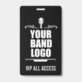 Uw band Logo VIP Badge (Voorzijde)