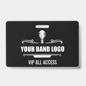 Uw band Logo VIP Wide Badge (Voorzijde)