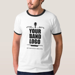 Uw Band Logo Zwart-Wit T-shirt