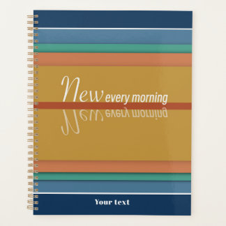 Uw barmhartigheden zijn elke morgen nieuw planner