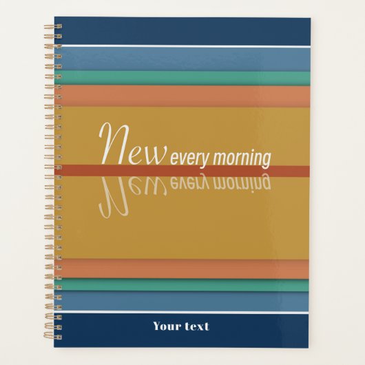 Uw barmhartigheden zijn elke morgen nieuw planner (Voorkant)