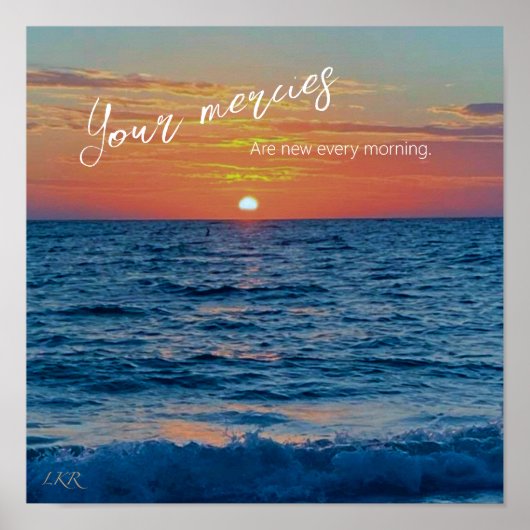Uw barmhartigheden zijn elke morgen nieuw poster (Voorkant)