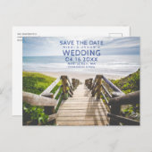 Uw Beach foto slaat het Briefkaart Datum op (Voorkant / Achterkant)