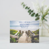 Uw Beach foto slaat het Briefkaart Datum op (Staand voorkant)