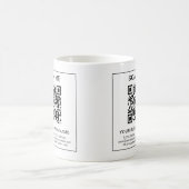 Uw Bedrijf Bedrijfsleven QR Code Info 11 oz Koffiemok (Center)