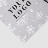 Uw bedrijf brandde Kerstmis en snowflake Mijn Logo Tissuepapier (Detail)