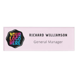 Uw bedrijf Business Logo Employee Name Badge Label
