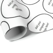 Uw bedrijf dat de Naam van de Naam van de Aangepas Cadeaupapier (Rol Hoek)