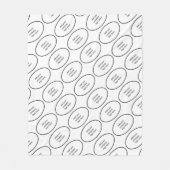 Uw bedrijf dat de Naam van de Naam van de Aangepas Fleece Deken (Voorkant)