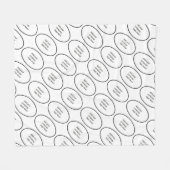 Uw bedrijf dat de Naam van de Naam van de Aangepas Fleece Deken (Voorkant (Horizontaal))