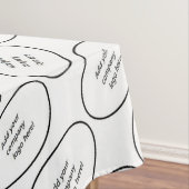 Uw bedrijf dat de Naam van de Naam van de Aangepas Tafelkleed (Voorbeeld)