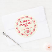 Uw bedrijf Home Strawberry Jam Etiket (Envelop)
