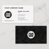 Uw bedrijf Logo aangepaste achtergrond Afbeeldinge Visitekaartje (Voorkant / Achterkant)