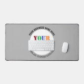 Uw bedrijf Logo aangepaste tekst business desk mat (Keyboard & Muis)