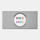 Uw bedrijf Logo aangepaste tekst business desk mat (Voorkant)