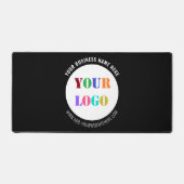 Uw Bedrijf Logo Aangepaste Tekst en Kleur Desk Mat (Voorkant)