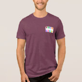 Uw bedrijf Logo aangepaste tekst en QR-code voorbe Tri-Blend Shirt (Voorkant)