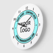 Uw bedrijf Logo aangepaste tekst gepersonaliseerde Grote Klok (Hoek)