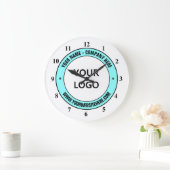 Uw bedrijf Logo aangepaste tekst gepersonaliseerde Grote Klok (Huis)