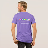 Uw bedrijf Logo aangepaste tekst gepersonaliseerde Tri-Blend Shirt (Voorkant)