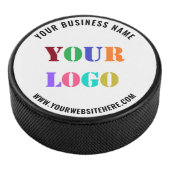 Uw bedrijf Logo aangepaste tekst hockey Puck (3/4)