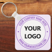 Uw bedrijf Logo aangepaste tekst Sleutelhanger Sja (Voorkant)